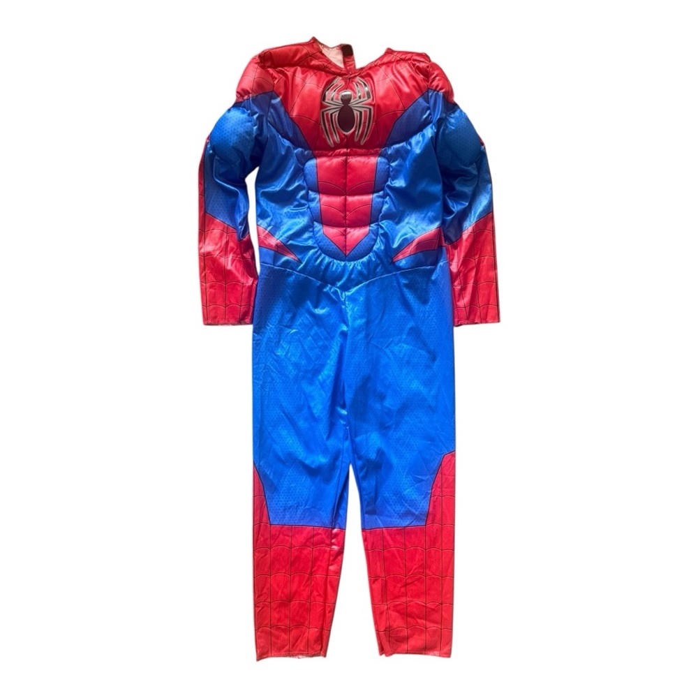 NWOT MARVEL SPIDER-MAN MUSCLE CHEST COSTUME Padded Jumpsuit Size Medium